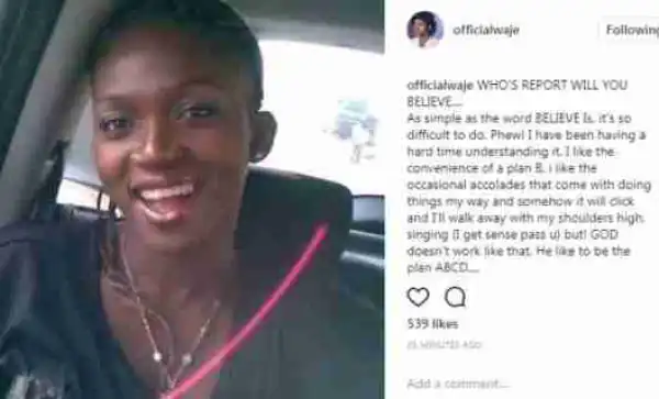 “The Picture Is A Reminder Of Where I’m Coming From” – Singer Waje Shares Throwback Photo